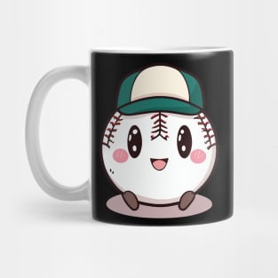 Cute Kawaii Baseball Pitches Be Crazy Mug